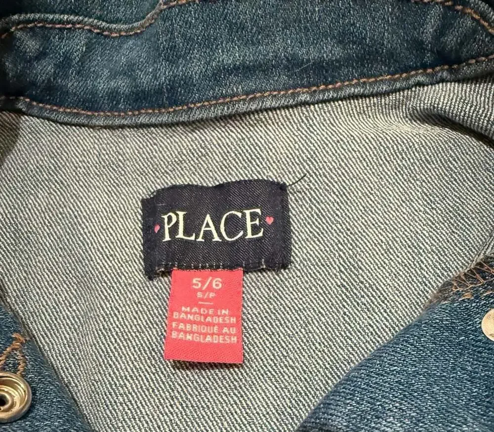 Place blue denim